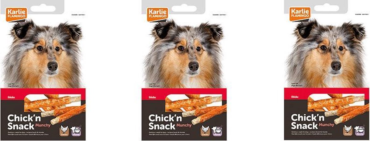 Chick'n snack munchy stick 3 x 80gr