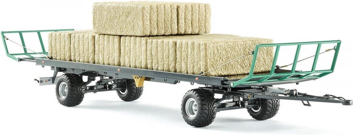 Wiking Balenaanhanger Oehler Zdk 120b Zink 1:32 Grijs/groen