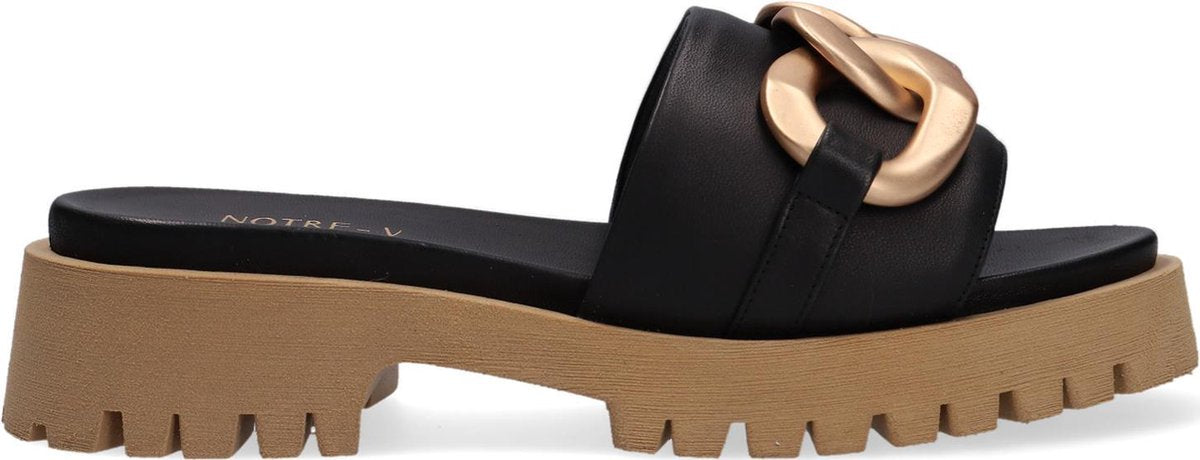 Notre-V B4464 Slippers - Dames - Zwart - Maat 40