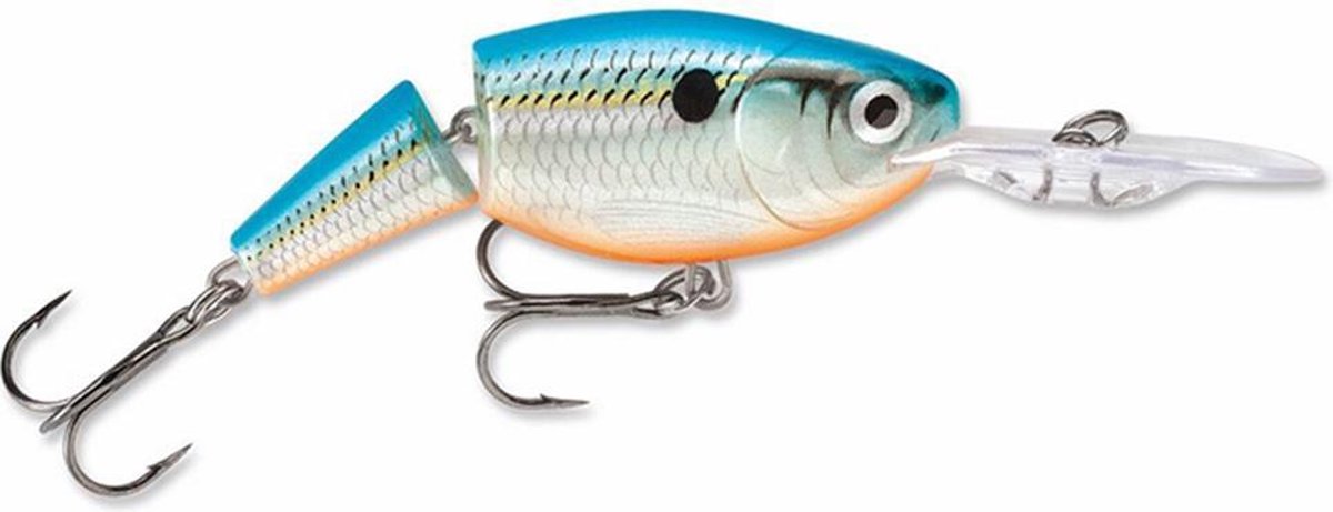 Rapala Jointed Shad Rap - Plug - Blue Shad - 9cm - Wit