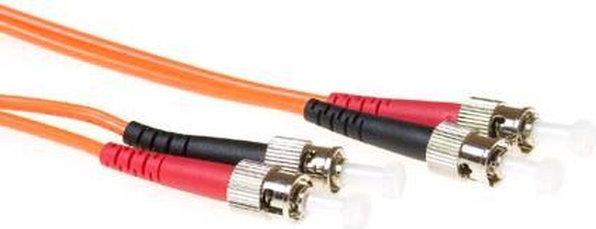 ACT 3 meter LSZH Multimode 50/125 OM2 glasvezel patchkabel duplex met ST connectoren RL1503