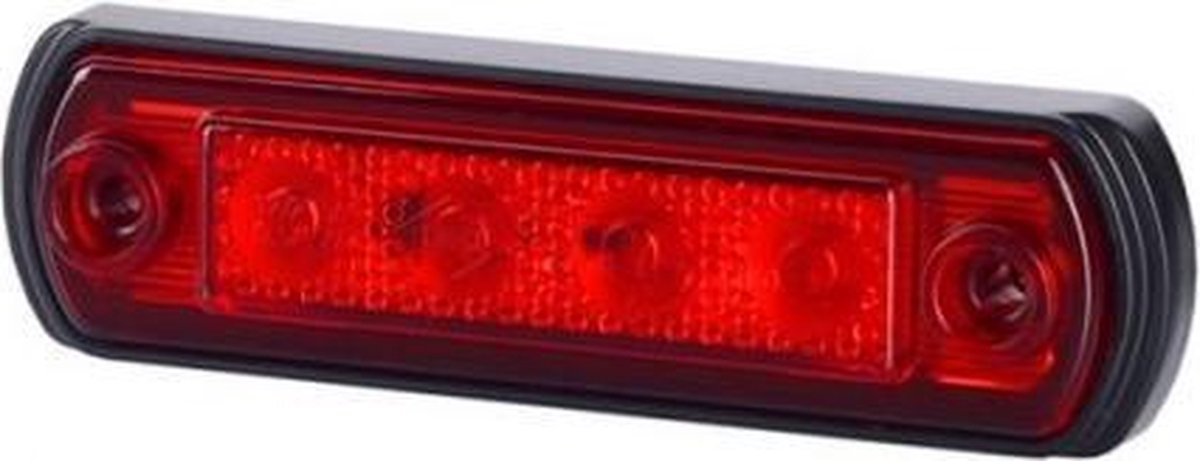 Zijmarkeringslicht - 12/24V - Rood - LD379
