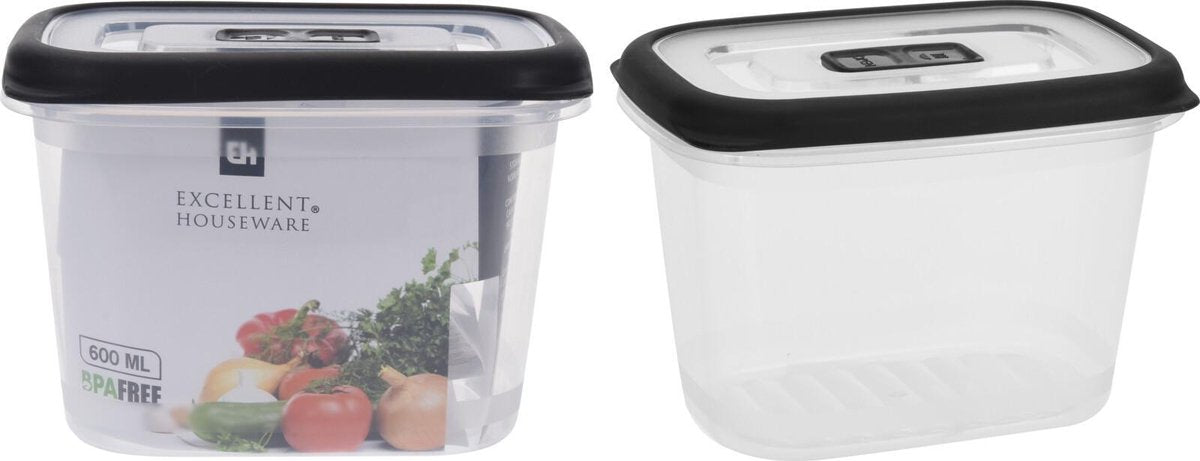Voorraaddoos pp 600ml tpe rand