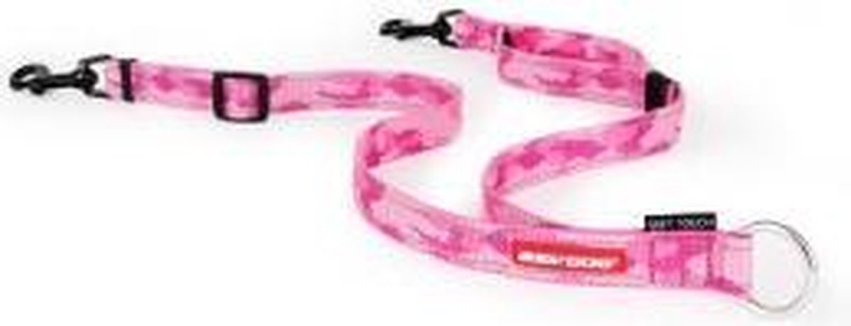 EzyDog Soft Touch Coupler - Hondenriem (35-60cm) - Roze Camouflage