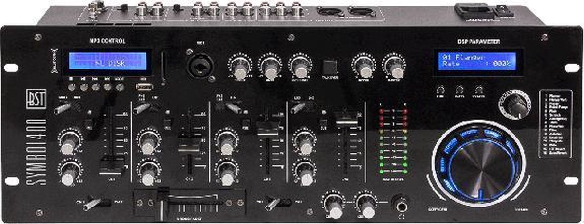 BST - 4-KANAALS DJ MENGPANEEL MET 9 INGANGEN
