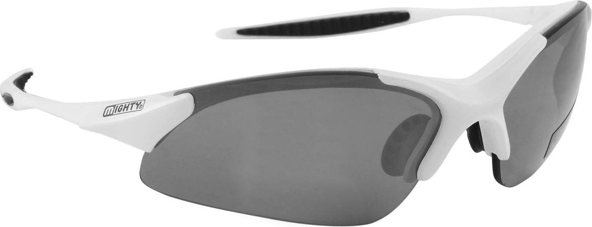 Mighty Bike - Sportbril - Volwassenen - Lenscat. 1-3 - ☀/☁ - Wit