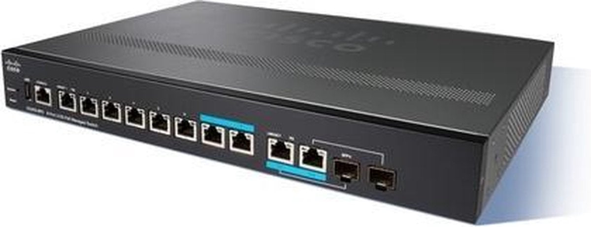 Cisco Small Business SG350-8PD Managed L2/L3 Gigabit Ethernet (10/100/1000) Power over Ethernet (PoE) 1U Zwart