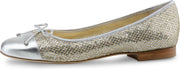 Ballerina's voor Dames – Zilver Glitter – Goud – Instappers van Leer – Werner Kern Fay– Maat 38