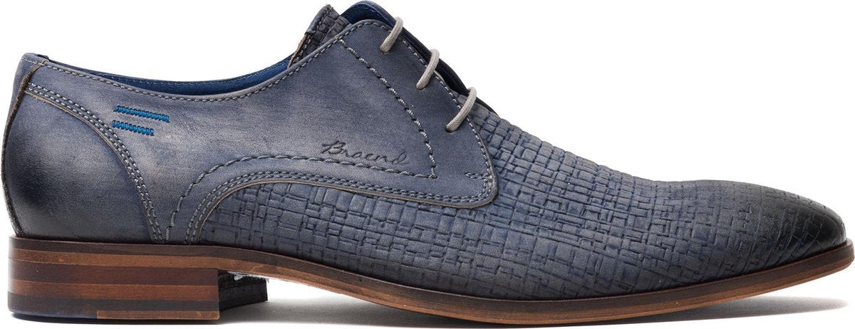 Bugatti Gagno veterschoenen blauw - Maat 42