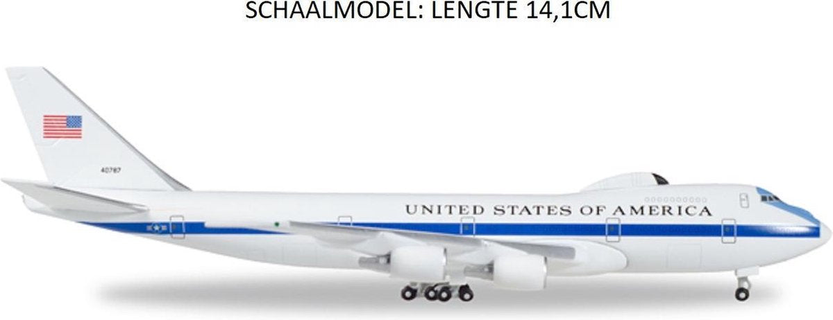 Herpa Boeing vliegtuig US Air Fore- E-4B Nightwatch