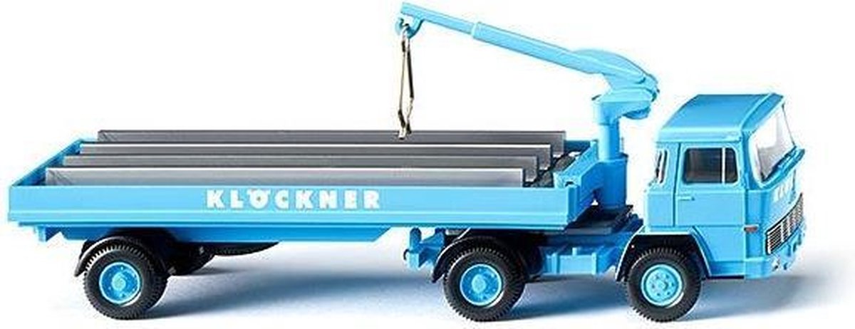Wiking Miniatuurvrachtwagen Mag. 135 D 11 Fs 1:87 Grijs/wit