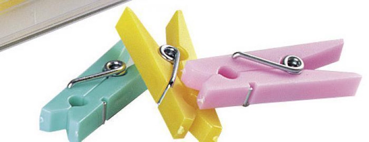 Wasknijpertjes Alco 25mm - assorti doos 10st.