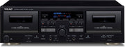 TEAC W-1200 Double Cassettedeck Blk