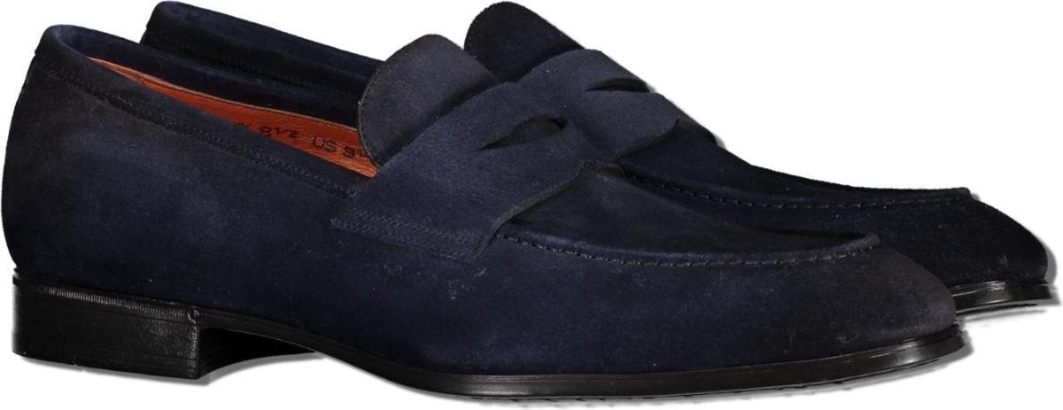 Santoni InstapSchoen Blauw  - Maat 44 - Heren - Herfst/Winter Collectie - Suède