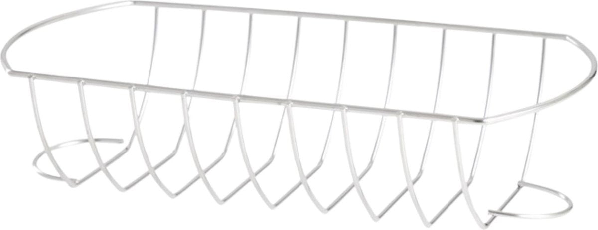 Orange85 Spareribs Rek - Vleeshouder - Bbq - RVS - Zilver - Omkeerbaar