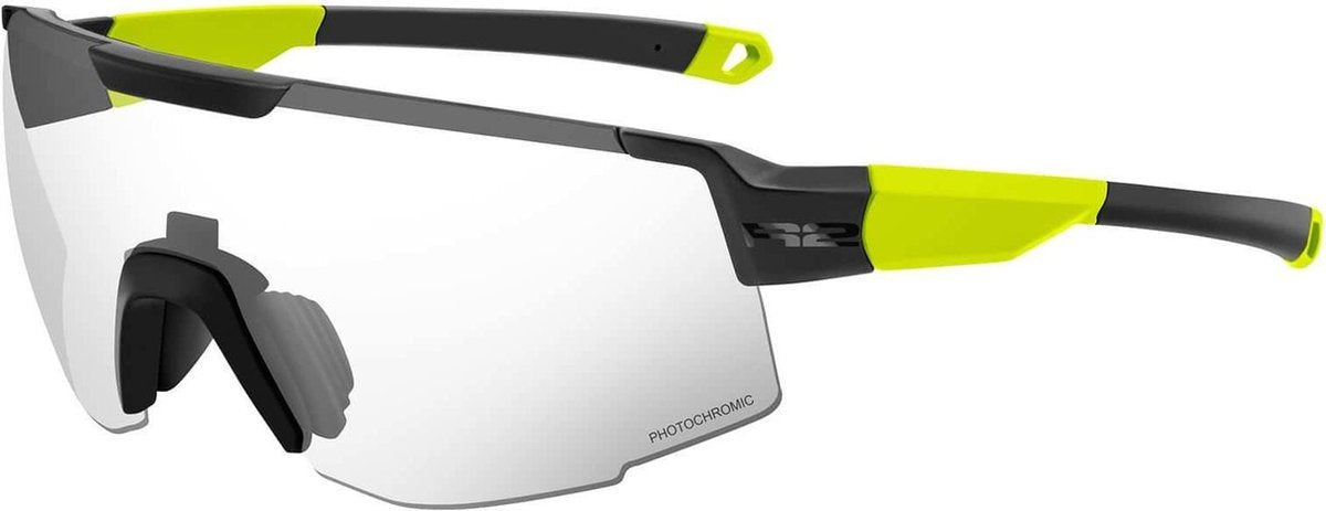 R2 Edge Fietsbril - Sport Zonnebril Zwart/Geel
