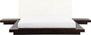 Beliani ZEN - Tweepersoonsbed - donkere houtkleur - MDF