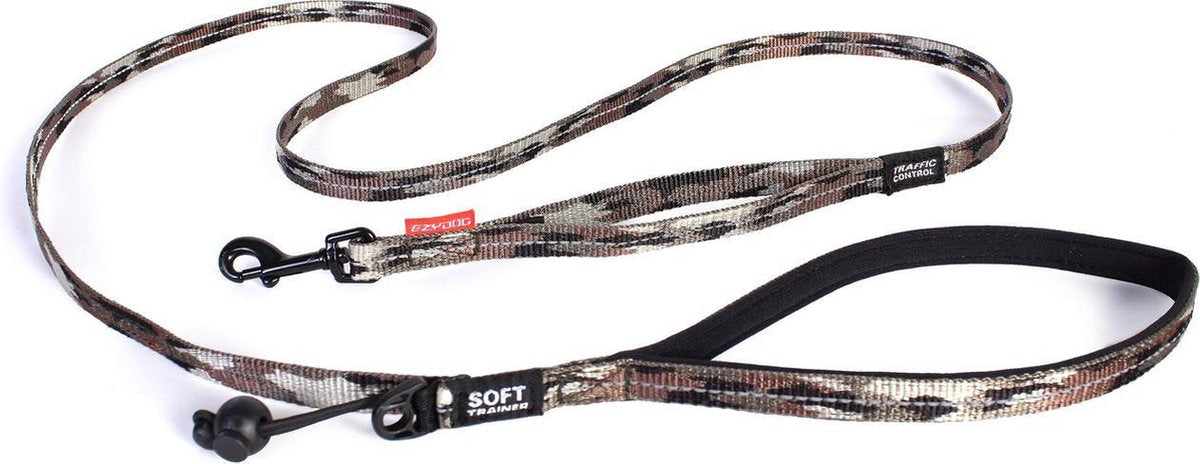 Ezydog leiband Soft trainer lite 12mm x 180 cm camouflage (=smalle leiband)
