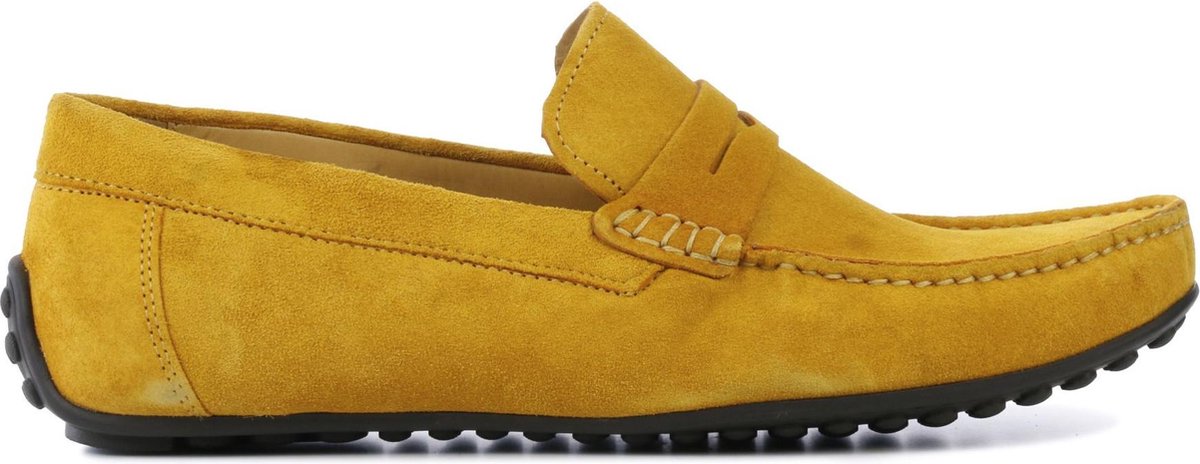 Giuseppe Maurizio Mannen Suède Loafers / Herenschoenen / Instapper - S20204 - Geel - Maat 40