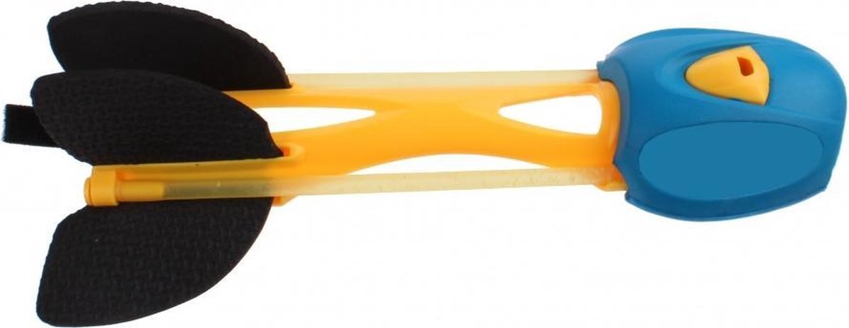 Jonotoys Trek- En Werppijl Met Fluit 21 Cm Geel/blauw
