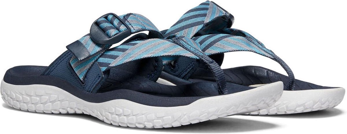Keen Solr Toe Post Sandalen Dames - Navy/Blue Mist - Maat 40.5