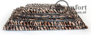 Comfort benchkussen bonfire zebra zw/bruin maat 2