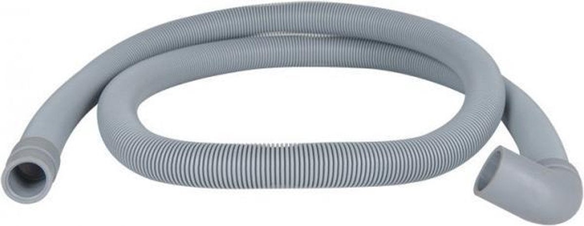 Slang afvoer afvoerslang water 1.5 mtr recht / haaks Ø19mm waterafvoerslang wasmachine