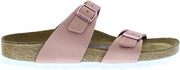 Birkenstock Sydney Old narrow Soft Nubuck Dames Slippers - Rose - Maat 38