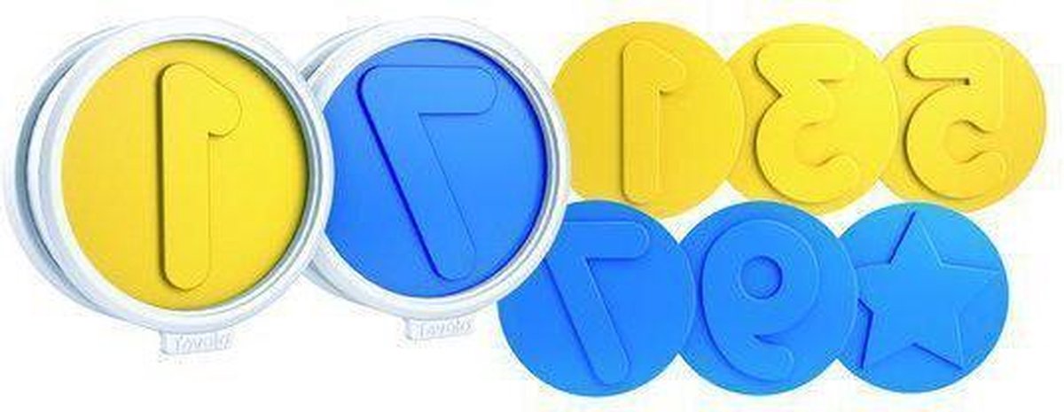 Tovolo Koekjesvorm Letters - Geel-Blauw