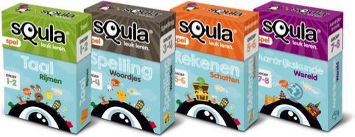 Squla - set van vier - Spelling