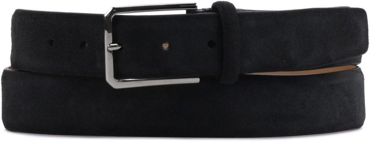 Santoni Riemen Zwart  - Maat 115 - Heren - Herfst/Winter Collectie - Suède