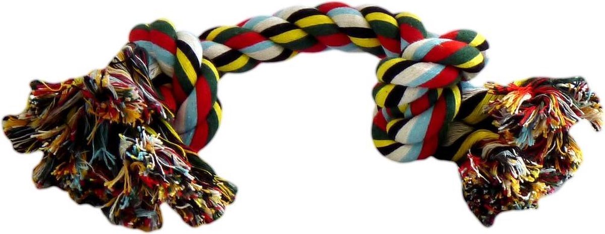 Katoen flossy speelgoed 2 knopen 180gr 38cm