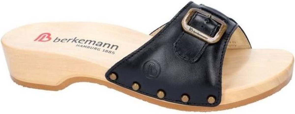 Berkemann -Dames -  zwart - slippers & muiltjes - maat 38½