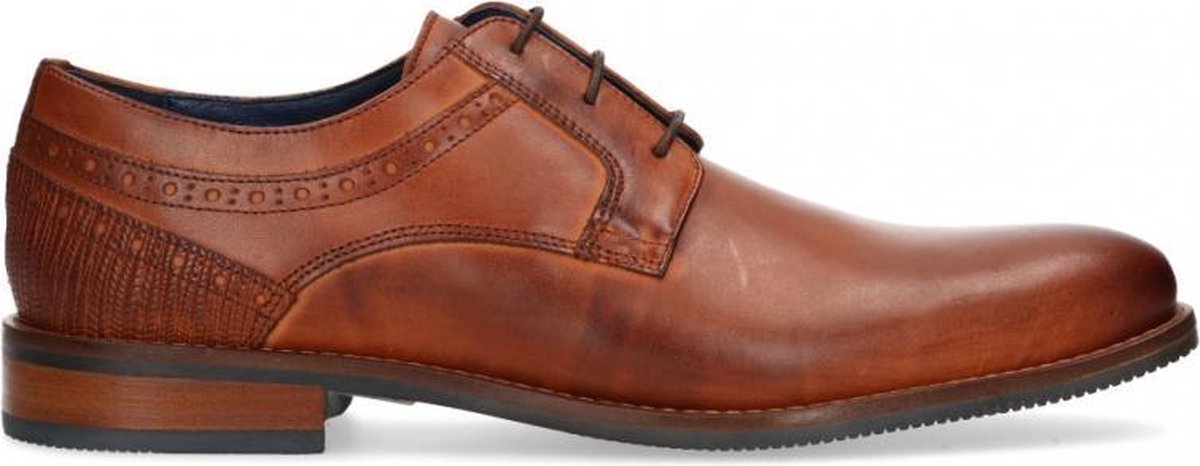 Van Dalen  - Geklede Veterschoen Leer - Mens - Cognac - 42