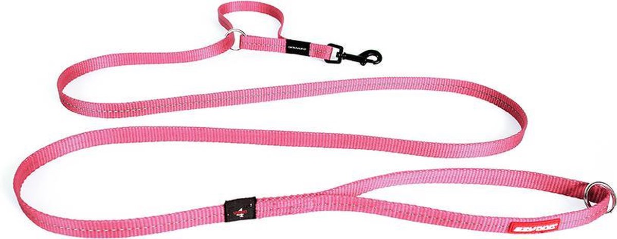 EzyDog Vario 4 LITE - Hondenlijn / riem - 12mm breed - Roze