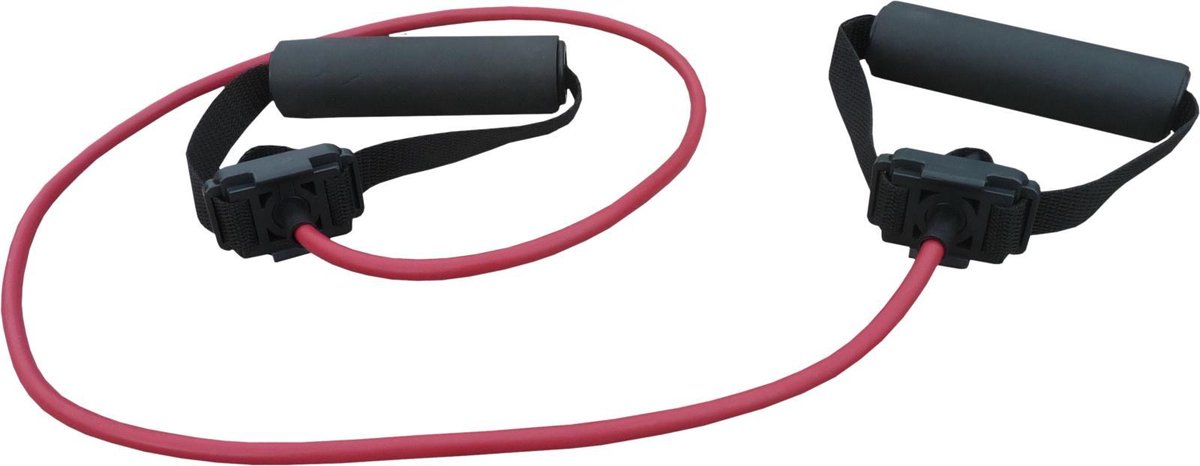 Elastische Exercise tubing MSV set met handvatten 120 cm