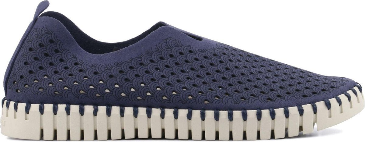 Ilse Jacobsen Vrouwen Textiel Instapschoenen / Damesschoenen / Instapper Tulip 3275 - Blauw - Maat  37