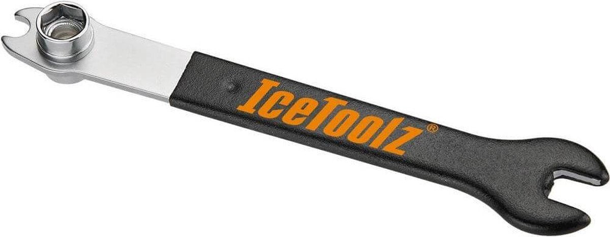 IceToolz pedaalsleutel (10/ 15 mm) en dopsleutel (14/15 mm)