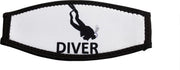 Maskstrap neopreen slide diver wit