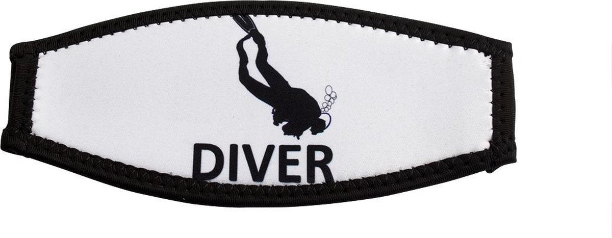 Maskstrap neopreen slide diver wit