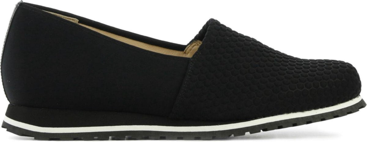 Hassia Vrouwen Textiel Instapschoenen / Damesschoenen / Instapper 301687 - Zwart - Maat  37.5