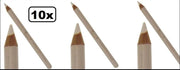 10x Dermatographe potloden wit