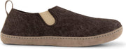 Travelin' In-Home Heren Sloffen - Wollen Pantoffels - Suede zool - Bruin - Maat 41