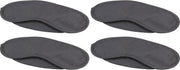 4x stuks zwart verduisterend oogmasker met 2 banden - Slaapmaskers/Reismaskers - Handig voor op reis/vakantie