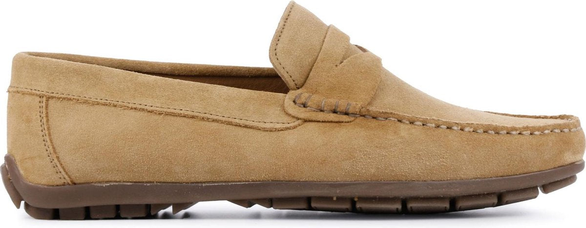 Giuseppe Maurizio Mannen Suède Loafers / Herenschoenen / Instapper - G3017 - Beige - Maat 40