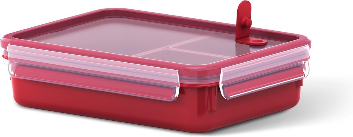 EMSA CLIP & MICRO 1.2l Rechthoekig Set Rood