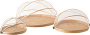 J-Line Set Van 3 Plateaus Met Vliegenbescherming Bamboe Naturel