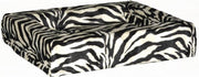 Hondenmand bonfire zebra zwart/wit  120x100 cm