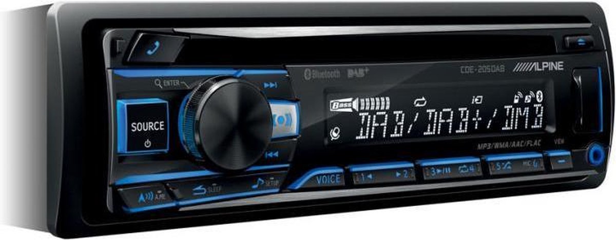 Alpine CDE-205DAB Autoradio met DAB - CD - Bluetooth - USB