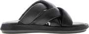 Tango | Pepper 1-a black puffy leather sandal - black sole | Maat: 39